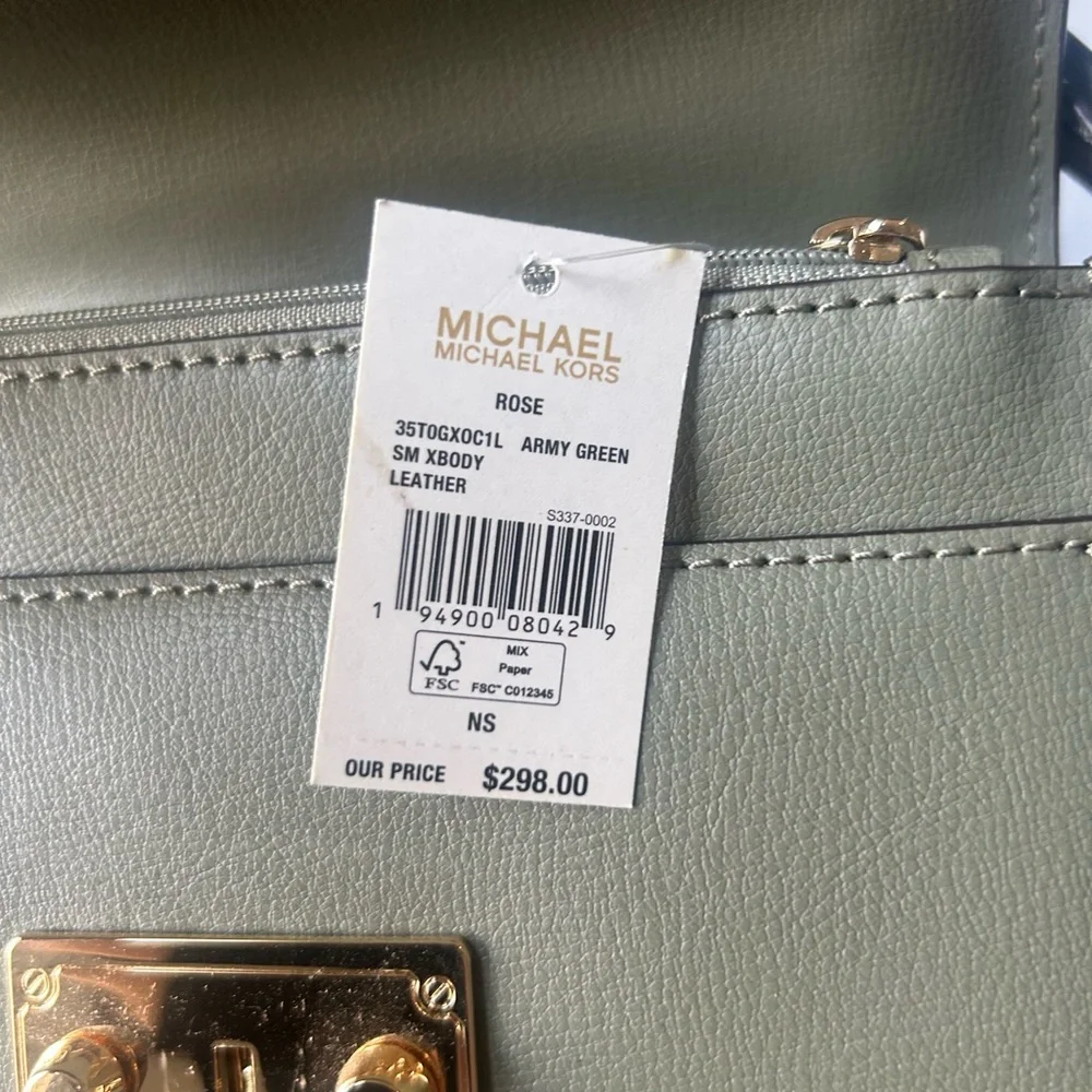 Michael Kors Sage Green Crossbody Bag - Picture 12 of 12